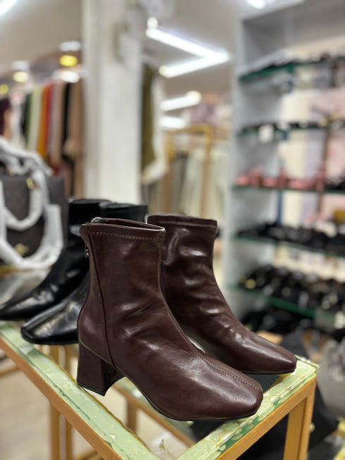 Women Round Toe Ankle Boots